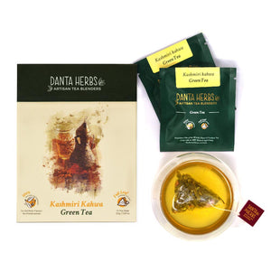 Buy Kashmiri Kahwa Green Tea - Pyramid Teabag