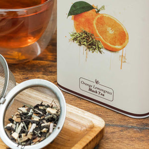 Tea Bag - Orange Lemongrass Black Tea - Tin Caddy