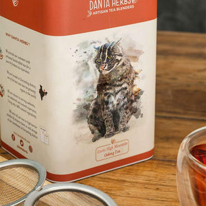 Exotic High Mountain Oolong Tea -  Danta Herbs Tea, Tin Caddy
