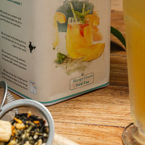 Danta Herbs Tea - Mango Green Iced Tea - Tin Caddy