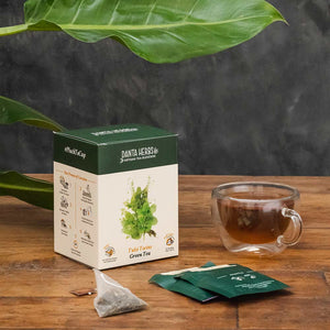 Tulsi Twins Green Tea - Pyramid Teabag