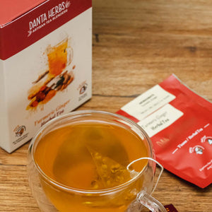 Turmeric Ginger Herbal Tea - Pyramid Teabag