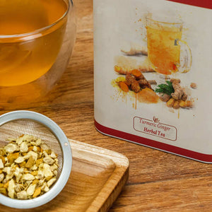 Danta Herbs - Turmeric Ginger Herbal Tea - Tin Caddy
