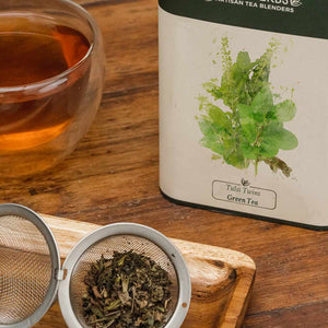Danta Herbs Tea - Tulsi Twins Green Tea - Tin Caddy