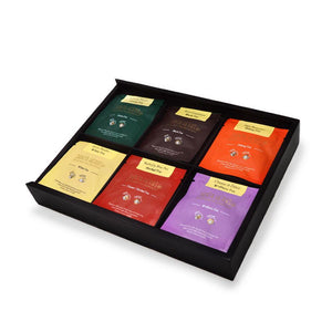 6 Alluring Wooden Slider Tea Chest - Danta Herbs, Gift Box - tea