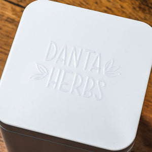 Danta Herbs Tea Online -White Tin Container