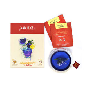 Butterfly Blue Pea Herbal Tea - Pyramid Teabag