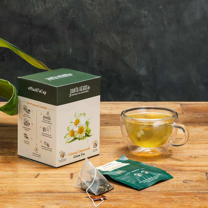 Calming Chamomile Green Tea - Pyramid Teabag