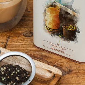 Cardamom Spice Masala Chai - Danta Herbs tea,Tin Caddy