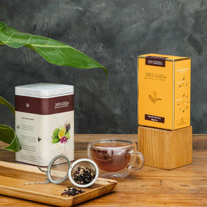 Chocolate Earl Grey Black Tea - Danta Herbs Tea,Tin Caddy