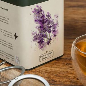 Exotic Lavender Green Tea - Tin Caddy- Danta Herbs