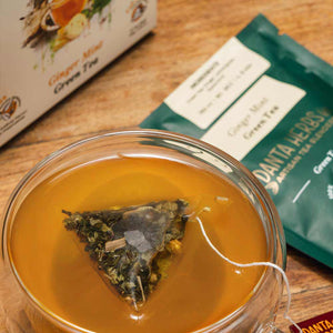 Buy Ginger Mint Green Tea - Pyramid Teabag