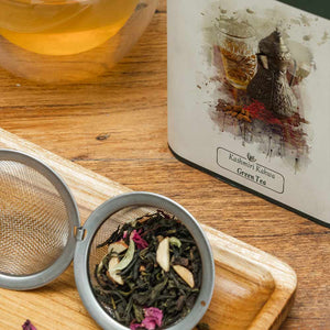 Danta herbs Tea - Kashmiri Kahwa Green Tea Online- Tin Caddy