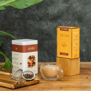 Kolkata Spice Nutmeg Masala Chai - Danta Herbs Tea,  Tin Caddy
