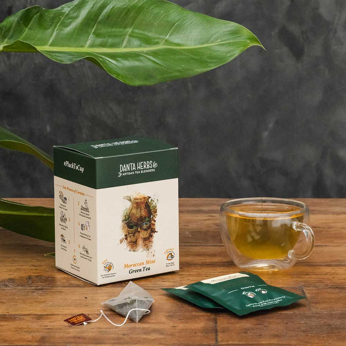 Moroccan Mint Green Tea - Pyramid Tea Bag
