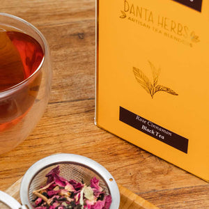 Online Buy - Rose Cinnamon Black Tea - Danta Herbs, Black Tea - tea